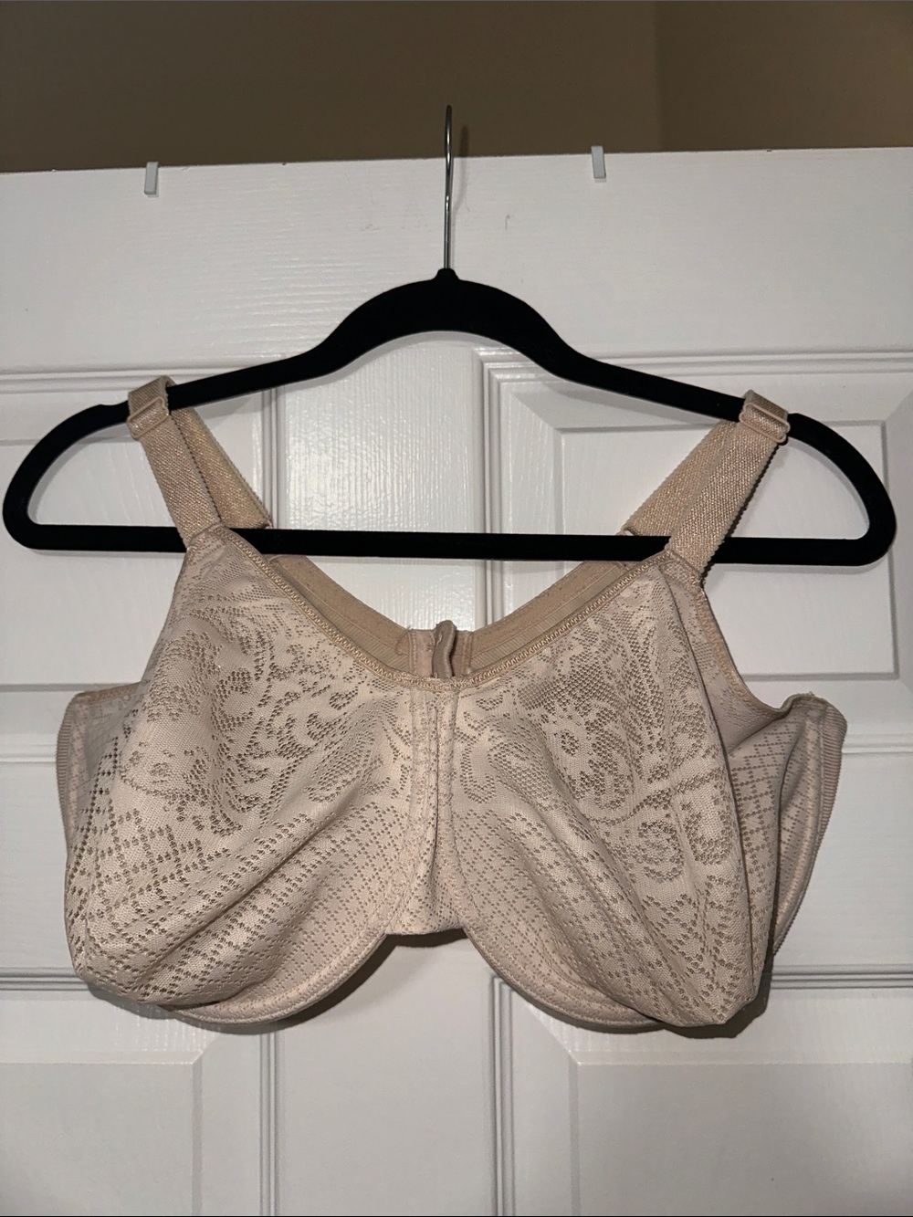 Wacoal Beige Lace-Pattern Full Coverage Bra 40G